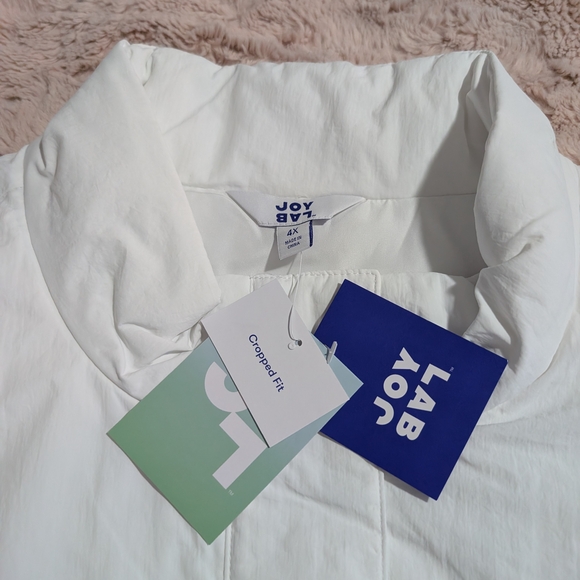 JoyLab White Cropped Fit Jacket - Picture 4 of 4